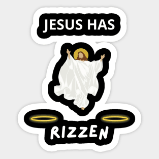 jesus has rizzen Sticker